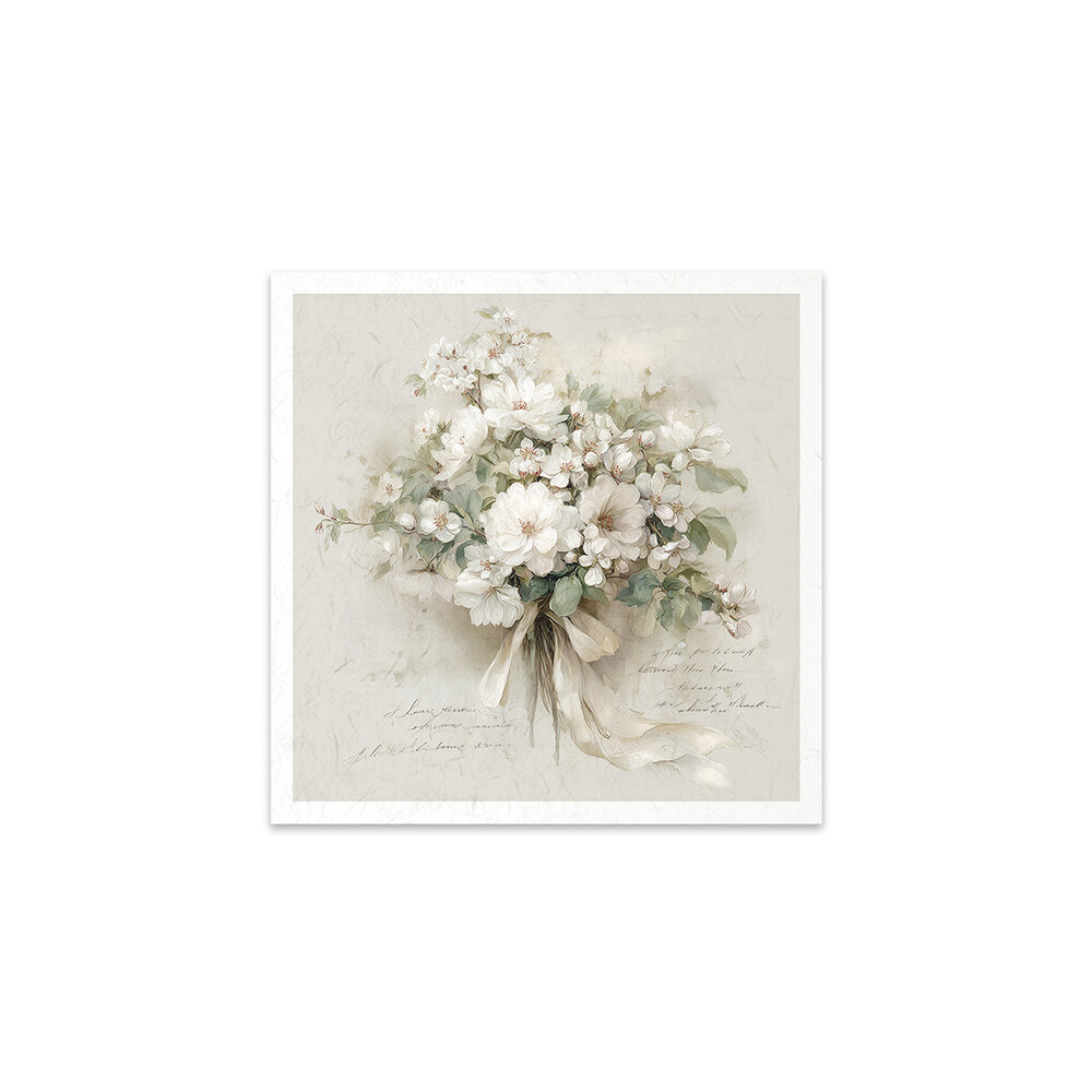 ITD Collection Written in Flowers 6x6 Inch Rice Paper Set (RSM 259)