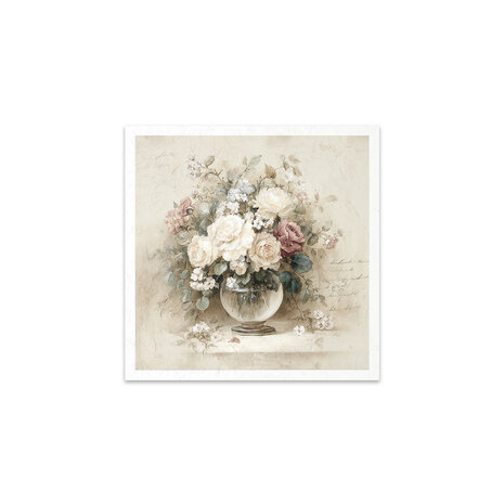 ITD Collection Written in Flowers 6x6 Inch Rice Paper Set (RSM 260)