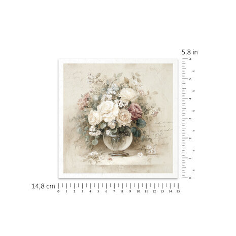 ITD Collection Written in Flowers 6x6 Inch Rice Paper Set (RSM 260)