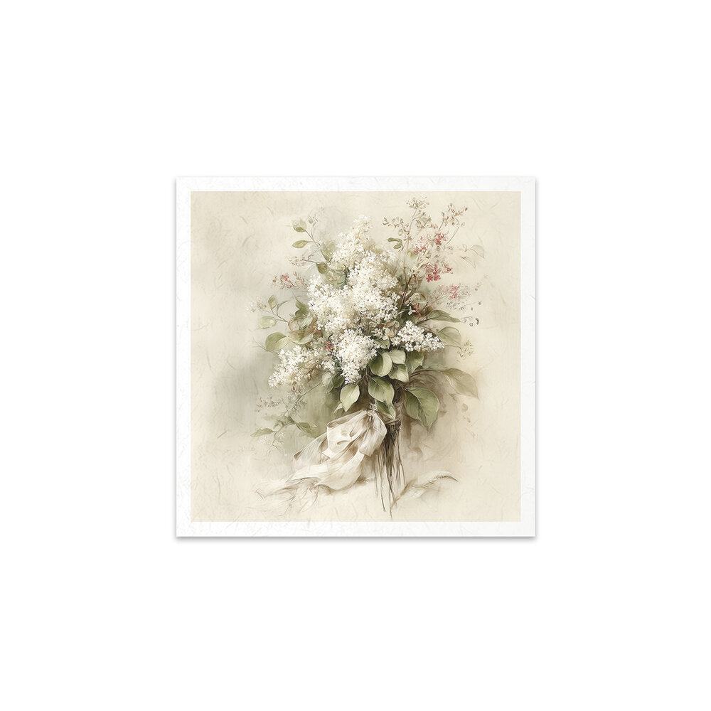 ITD Collection Written in Flowers 6x6 Inch Rice Paper Set (RSM 260)