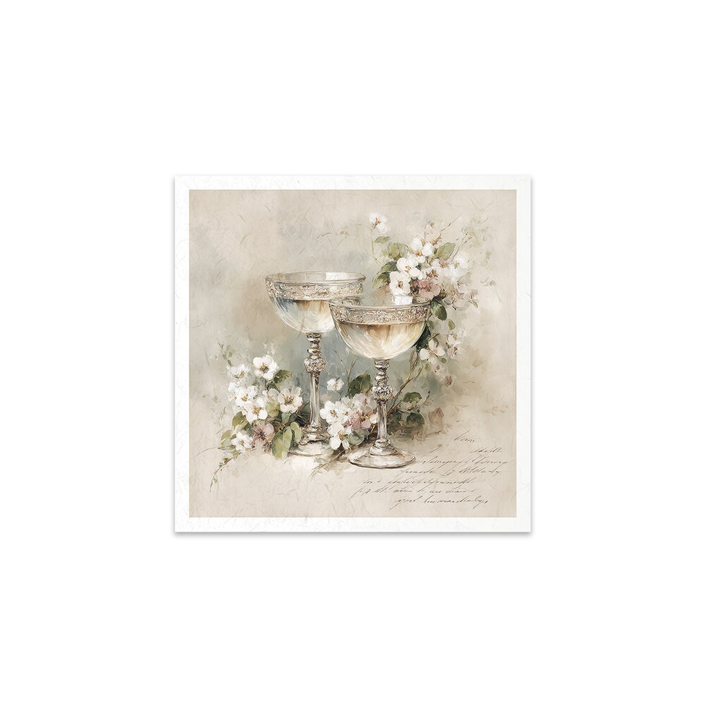 ITD Collection Written in Flowers 6x6 Inch Rice Paper Set (RSM 261)