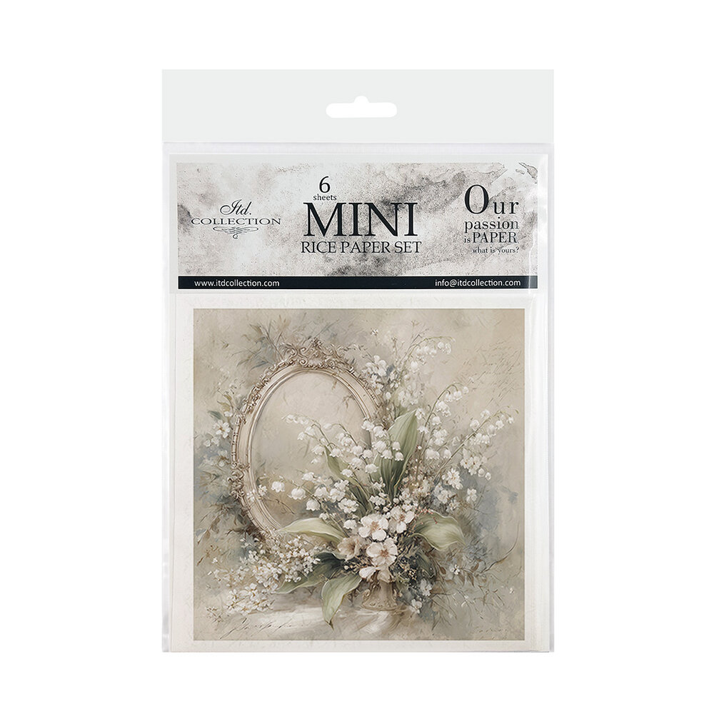 ITD Collection Written in Flowers 6x6 Inch Rice Paper Set (RSM 262)
