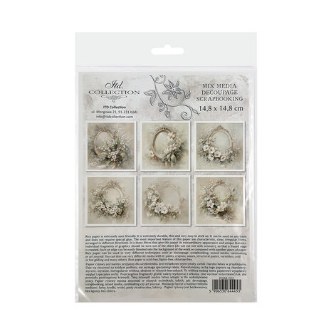 ITD Collection Written in Flowers 6x6 Inch Rice Paper Set (RSM 262)