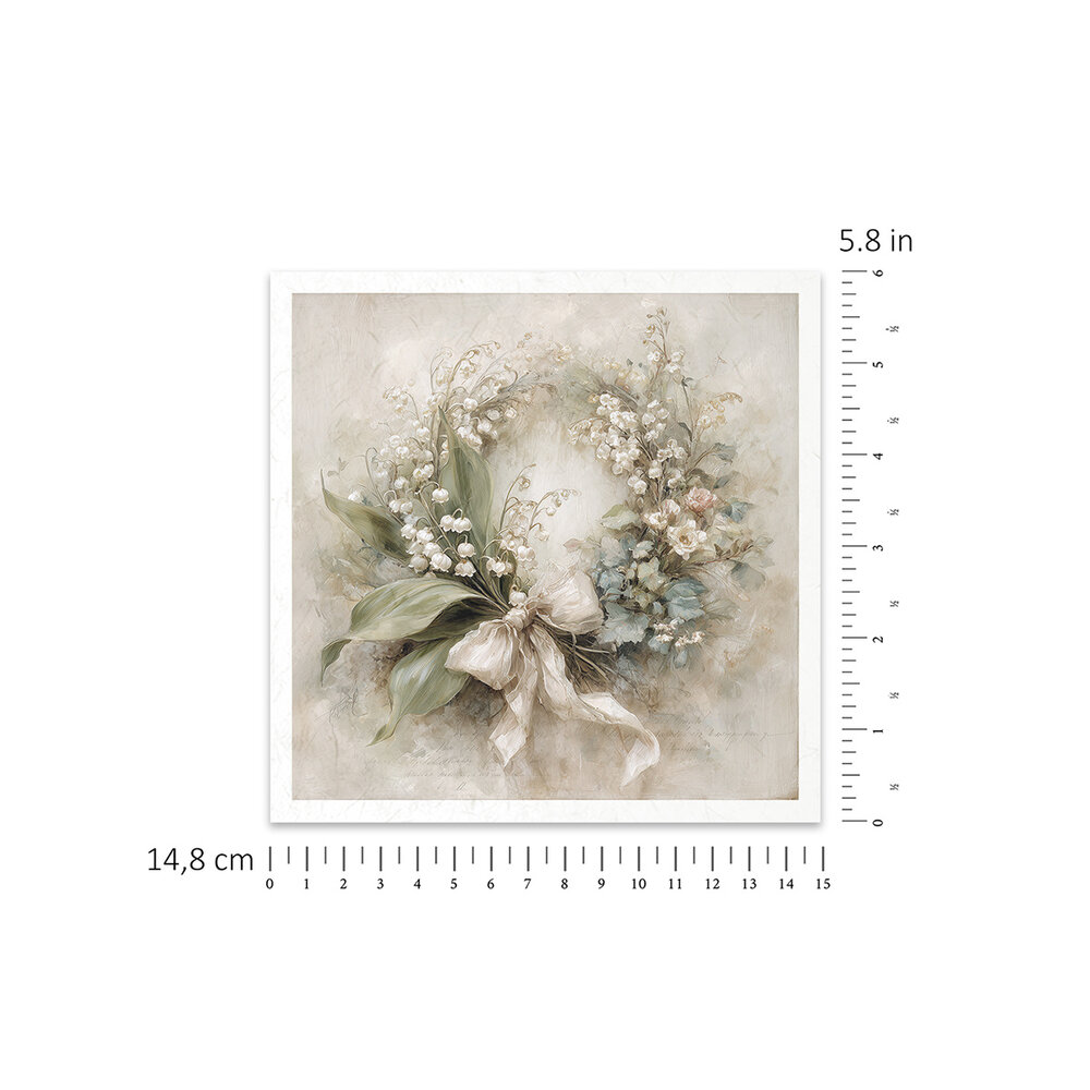 ITD Collection Written in Flowers 6x6 Inch Rice Paper Set (RSM 263)