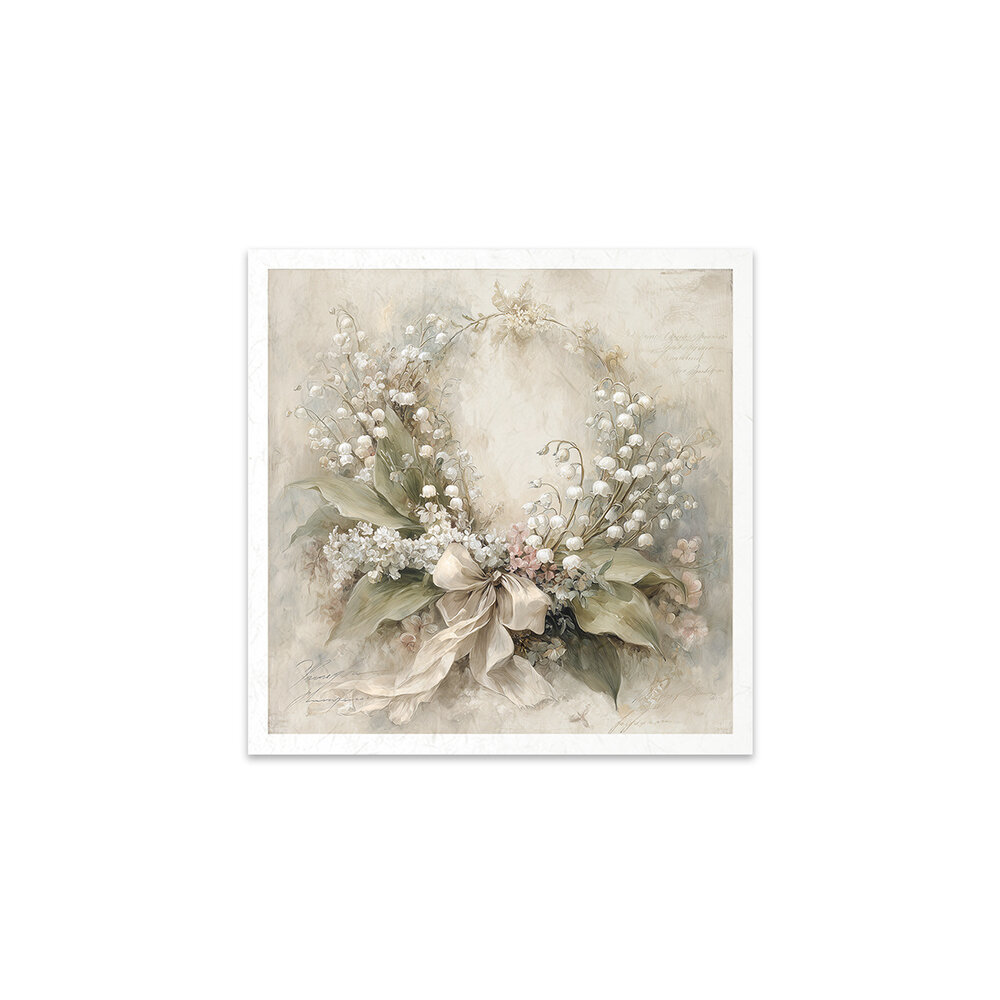 ITD Collection Written in Flowers 6x6 Inch Rice Paper Set (RSM 263)