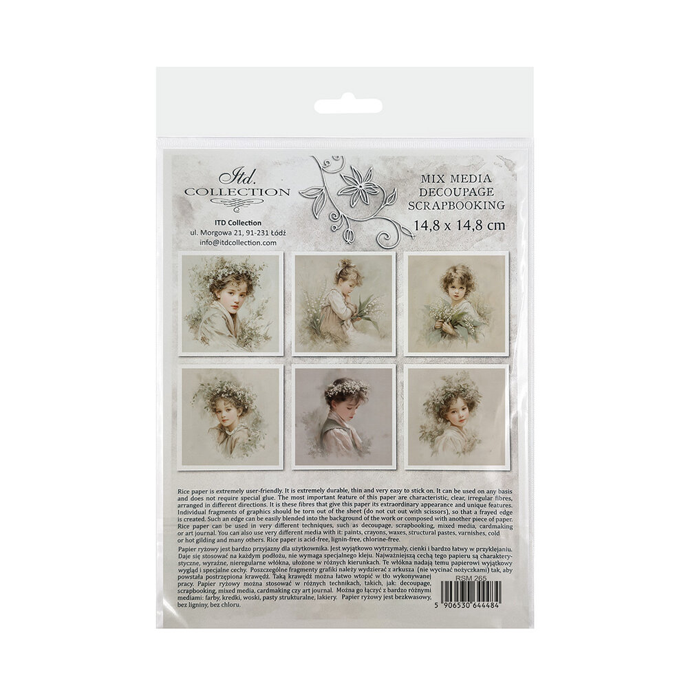 ITD Collection Written in Flowers 6x6 Inch Rice Paper Set (RSM 265)