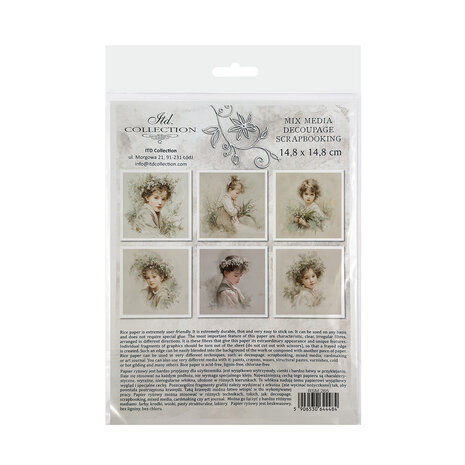 ITD Collection Written in Flowers 6x6 Inch Rice Paper Set (RSM 265)