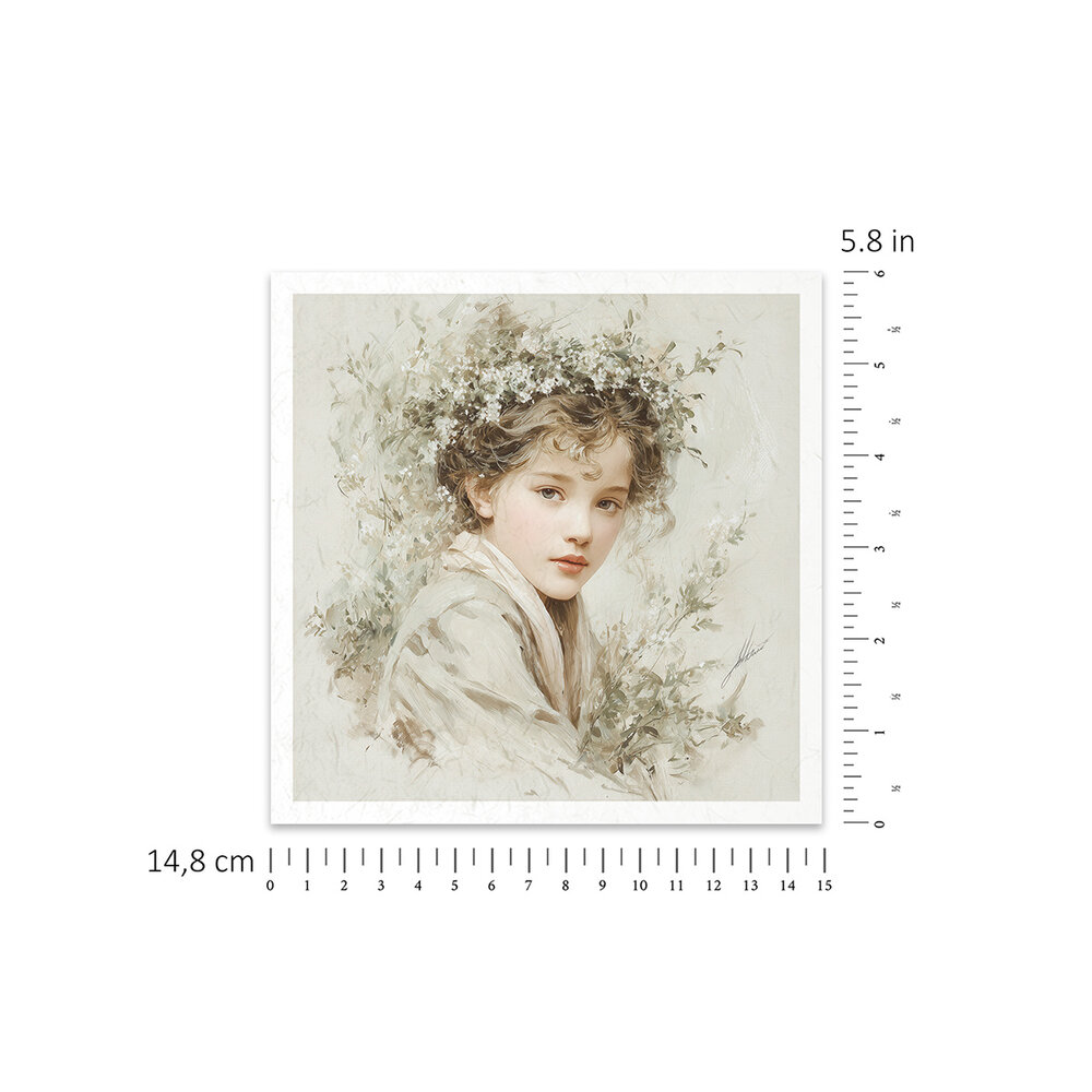 ITD Collection Written in Flowers 6x6 Inch Rice Paper Set (RSM 265)