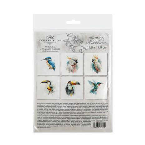 ITD Collection Tropical Dreams vol.2 6x6 Inch Rice Paper Set (RSM 268)