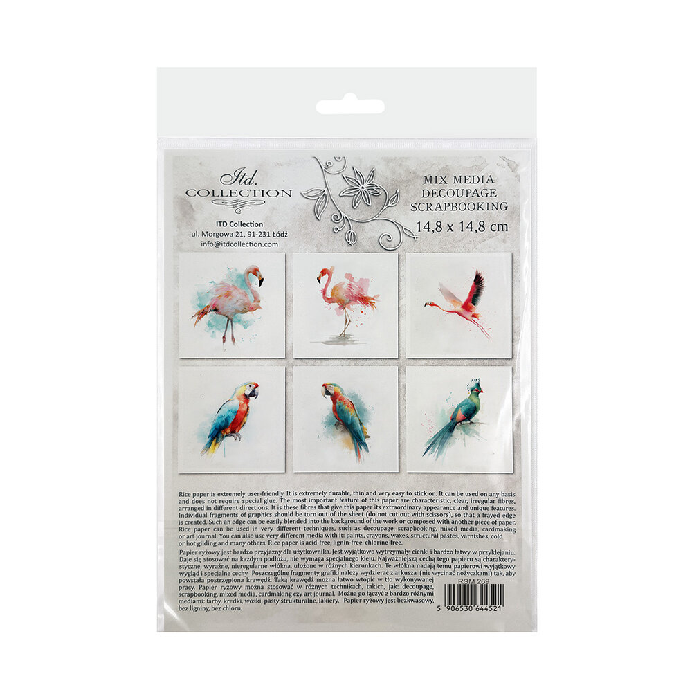 ITD Collection Tropical Dreams vol.2 6x6 Inch Rice Paper Set (RSM 269)