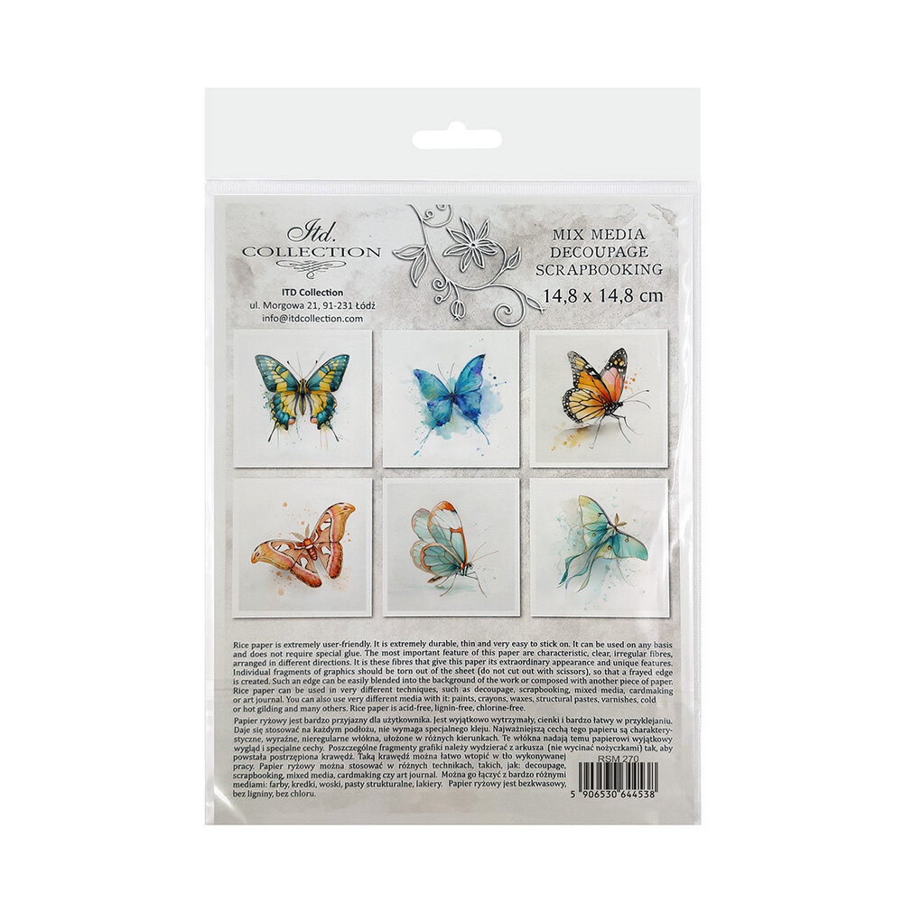 ITD Collection Tropical Dreams vol.2 6x6 Inch Rice Paper Set (RSM 270)