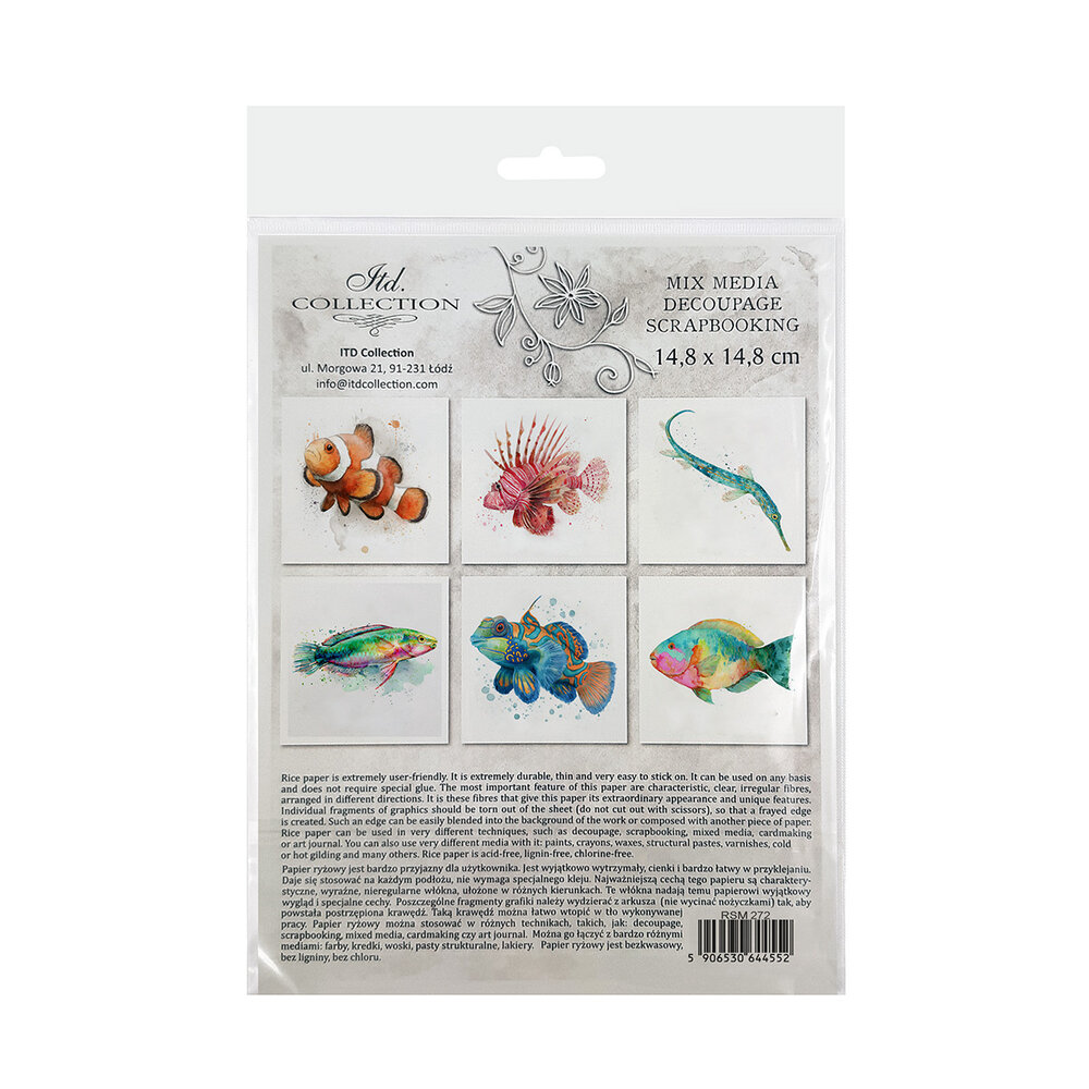 ITD Collection Tropical Dreams vol.2 6x6 Inch Rice Paper Set (RSM 272)