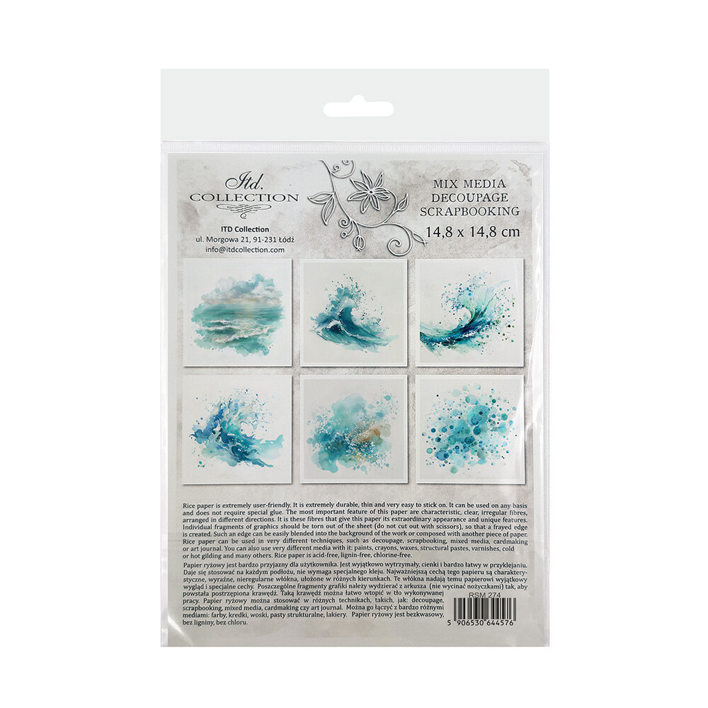 ITD Collection Tropical Dreams vol.2 6x6 Inch Rice Paper Set (RSM 274)