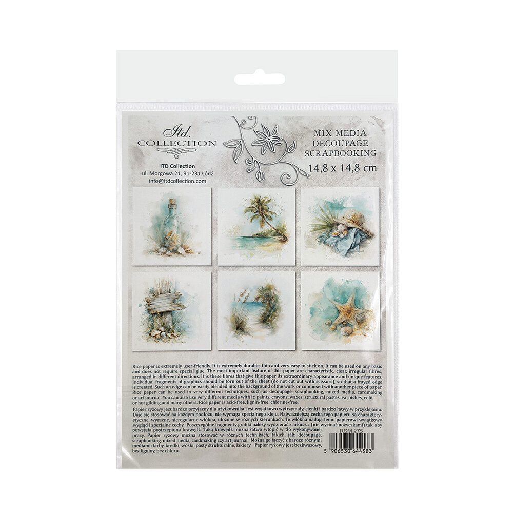 ITD Collection Tropical Dreams vol.2 6x6 Inch Rice Paper Set (RSM 275)