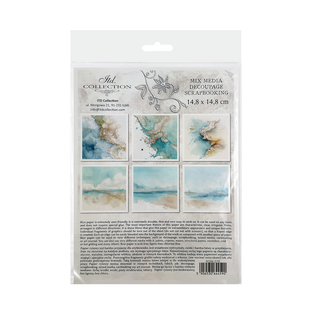 ITD Collection Tropical Dreams vol.2 6x6 Inch Rice Paper Set (RSM 276)