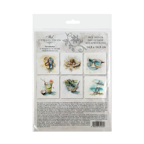 ITD Collection Tropical Dreams vol.2 6x6 Inch Rice Paper Set (RSM 277)