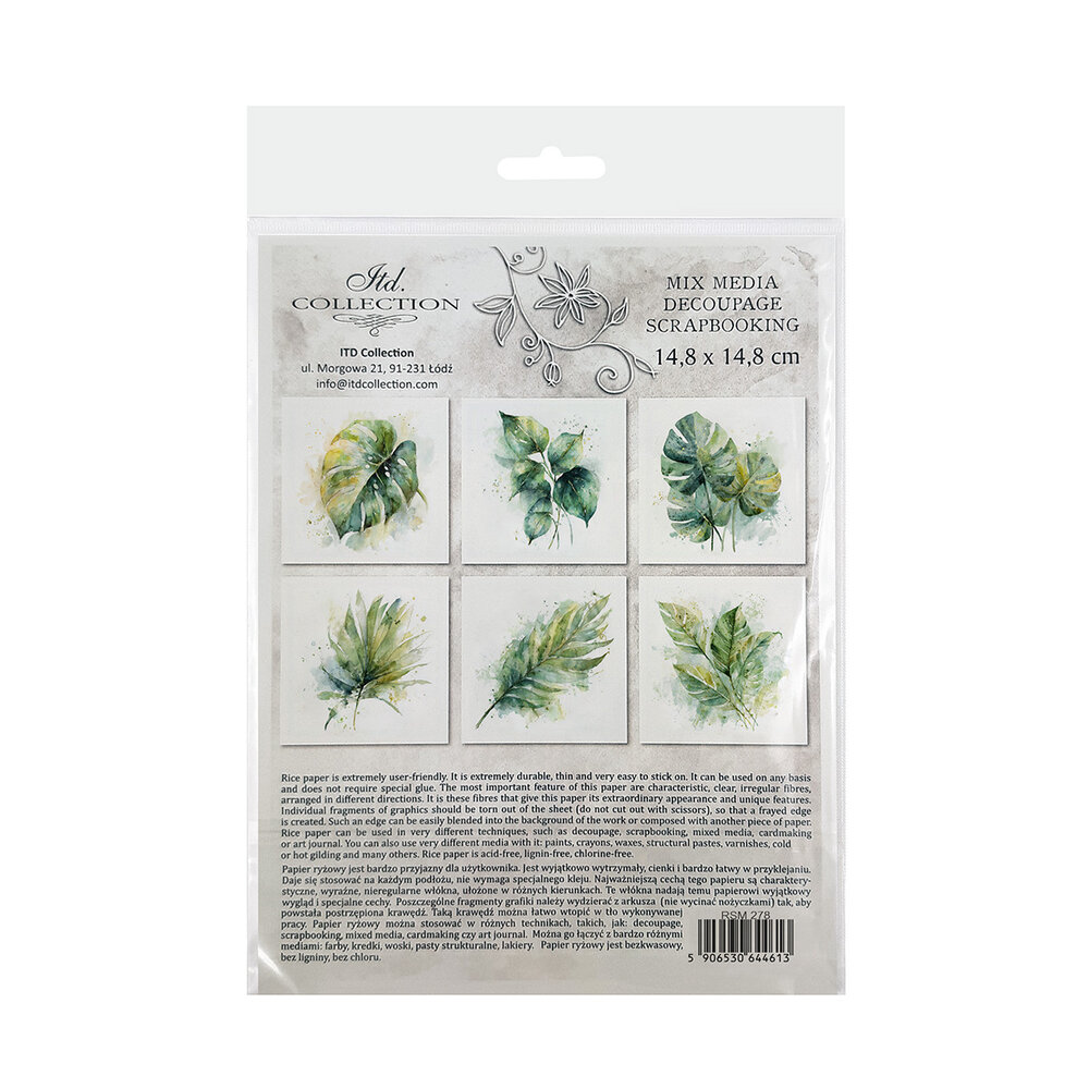 ITD Collection Tropical Dreams vol.2 6x6 Inch Rice Paper Set (RSM 278)