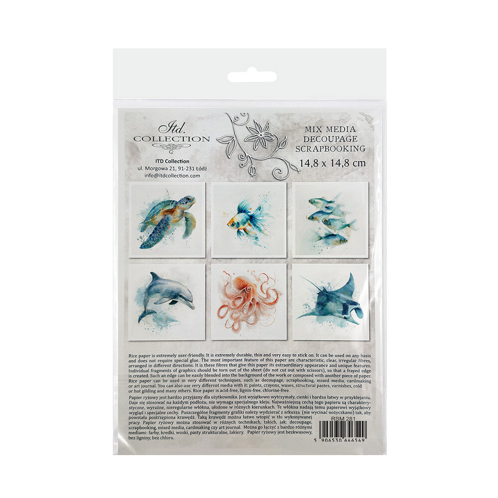 ITD Collection Tropical Dreams vol.2 6x6 Inch Rice Paper Set (RSM 281)