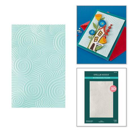 Spellbinders PRE-ORDER Whimsical Village 3D Embossing Folder Skies by Vicky Papaioannou (E3D-166) Spellbinders PRE-ORDER Whimsical Village 3D Embossing Folder Skies by Vicky Papaioannou (E3D-166)