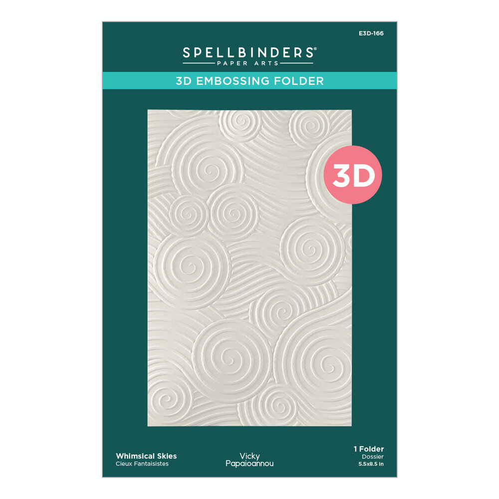 Spellbinders PRE-ORDER Whimsical Village 3D Embossing Folder Skies by Vicky Papaioannou (E3D-166) Spellbinders PRE-ORDER Whimsical Village 3D Embossing Folder Skies by Vicky Papaioannou (E3D-166)