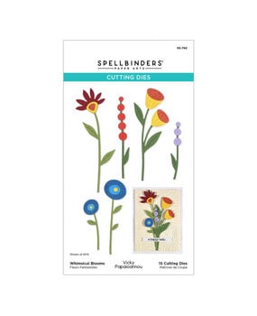 Spellbinders PRE-ORDER Whimsical Village Etched Dies Blooms by Vicky Papaioannou (S5-742)