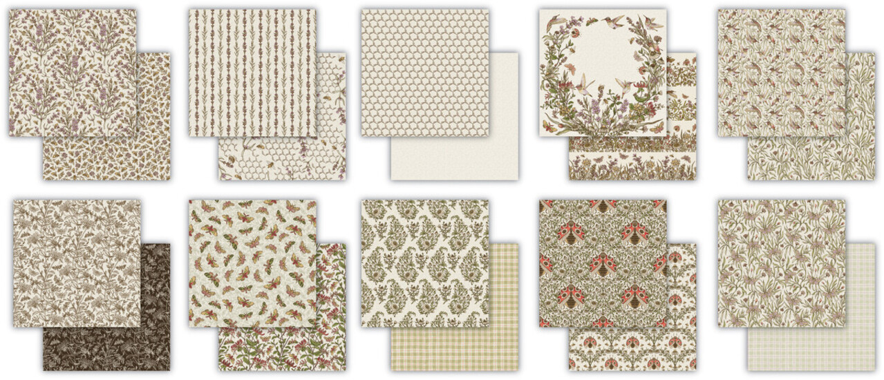 Craft Consortium Vintage Summer 12x12 Inch Premium Paper Pad by Olena Kovalova (CCPPAD049) Craft Consortium Vintage Summer 12x12 Inch Premium Paper Pad by Olena Kovalova (CCPPAD049)
