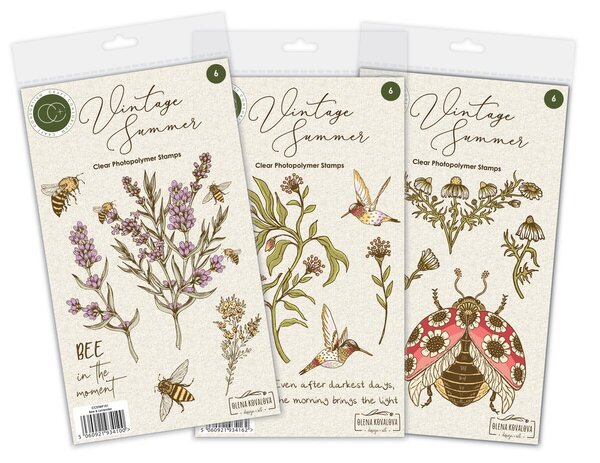 Craft Consortium Vintage Summer A6 Clear Stamps Hummingbird by Olena Kovalova (CCSTMP103) Craft Consortium Vintage Summer A6 Clear Stamps Hummingbird by Olena Kovalova (CCSTMP103)