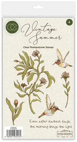 Craft Consortium Vintage Summer A6 Clear Stamps Hummingbird by Olena Kovalova (CCSTMP103) Craft Consortium Vintage Summer A6 Clear Stamps Hummingbird by Olena Kovalova (CCSTMP103)