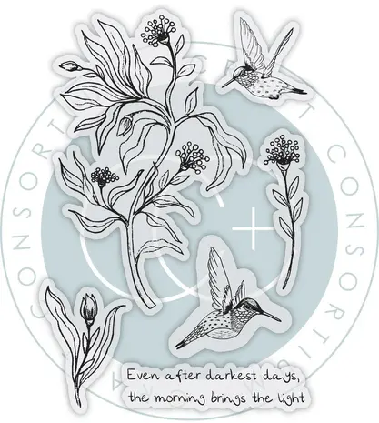 Craft Consortium Vintage Summer A6 Clear Stamps Hummingbird by Olena Kovalova (CCSTMP103) Craft Consortium Vintage Summer A6 Clear Stamps Hummingbird by Olena Kovalova (CCSTMP103)