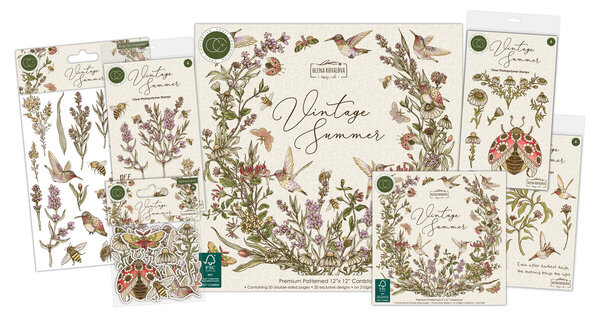 Craft Consortium Vintage Summer Premium Ephemera Set by Olena Kovalova (CCEPH015)