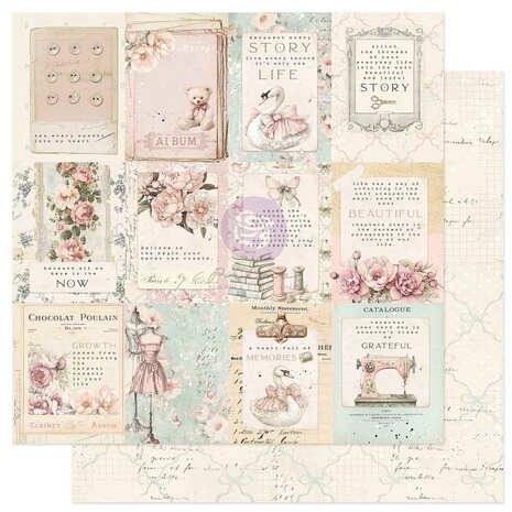 Prima Marketing Inc Buttons & Keepsakes 12x12 Inch Paper Pad (982355) Prima Marketing Inc Buttons & Keepsakes 12x12 Inch Paper Pad (982355)