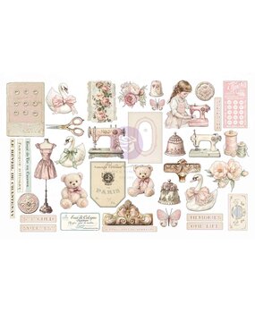 Prima Marketing Inc Buttons & Keepsakes Ephemera Stitched Clippings (982393) Prima Marketing Inc Buttons & Keepsakes Ephemera Stitched Clippings (982393)