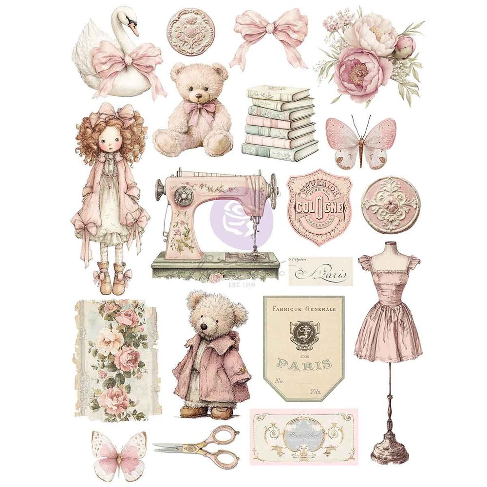 Prima Marketing Inc Buttons & Keepsakes A4 Rub On Transfers (982454) Prima Marketing Inc Buttons & Keepsakes A4 Rub On Transfers (982454)