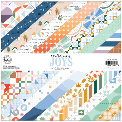Pinkfresh Studio Ordinary Joys 12x12 inch Paper Pack (300926) Pinkfresh Studio Ordinary Joys 12x12 inch Paper Pack (300926)
