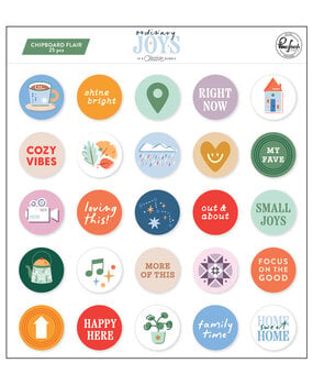 Pinkfresh Studio Ordinary Joys Chipboard Flair (302726)