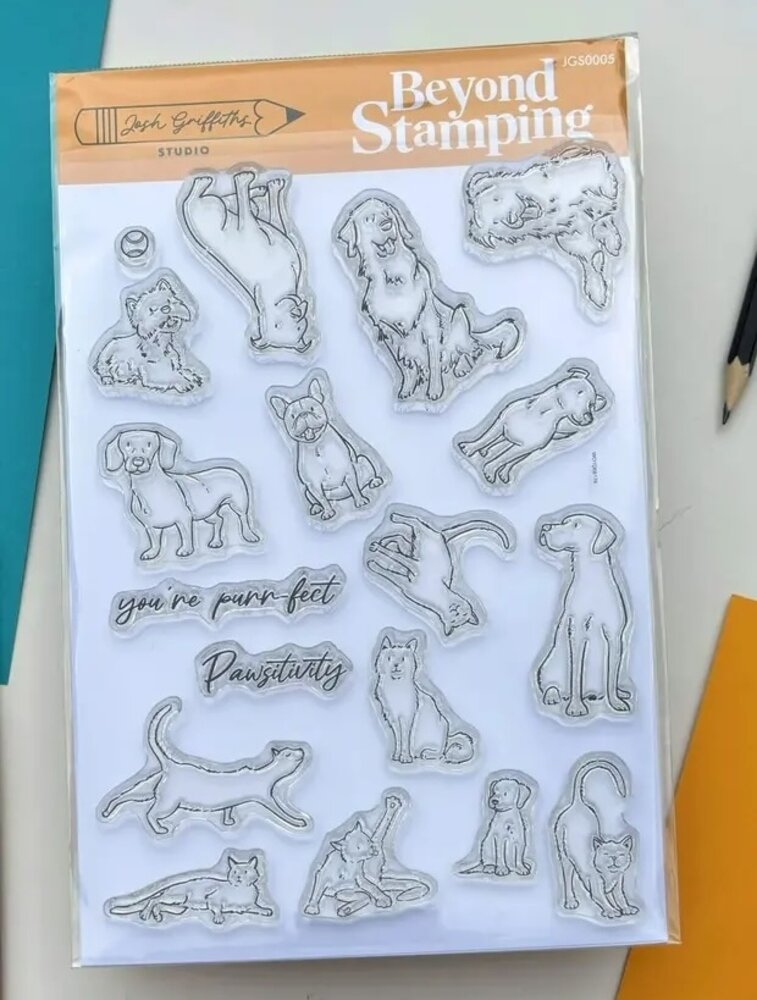 Beyond Stamping Pawsitivity Clear Stamp by Josh Griffiths Studios (JGS0005) Beyond Stamping Pawsitivity Clear Stamp by Josh Griffiths Studios (JGS0005)