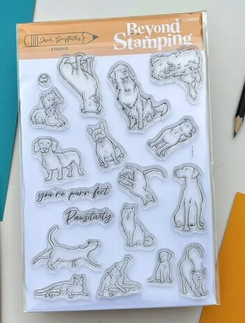 Beyond Stamping Pawsitivity Clear Stamp by Josh Griffiths Studios (JGS0005) Beyond Stamping Pawsitivity Clear Stamp by Josh Griffiths Studios (JGS0005)