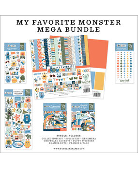 Echo Park My Favorite Monster 12x12 Inch Mega Bundle (MFM499050)