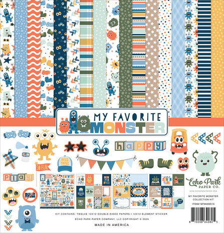 Echo Park My Favorite Monster 12x12 Inch Collection Kit (MFM499016) Echo Park My Favorite Monster 12x12 Inch Collection Kit (MFM499016)