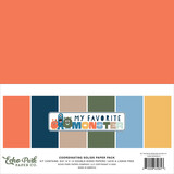 Echo Park My Favorite Monster 12x12 Inch Coordination Solids Paper Pack (MFM499015)