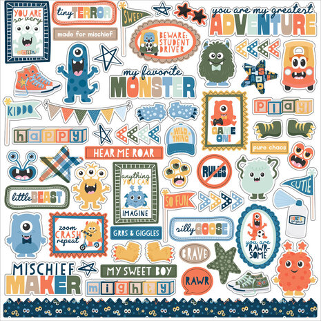 Echo Park My Favorite Monster 12x12 Inch Element Sticker (MFM499014) Echo Park My Favorite Monster 12x12 Inch Element Sticker (MFM499014)