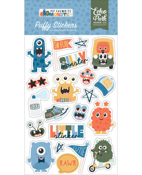 Echo Park My Favorite Monster Puffy Stickers (MFM499066)