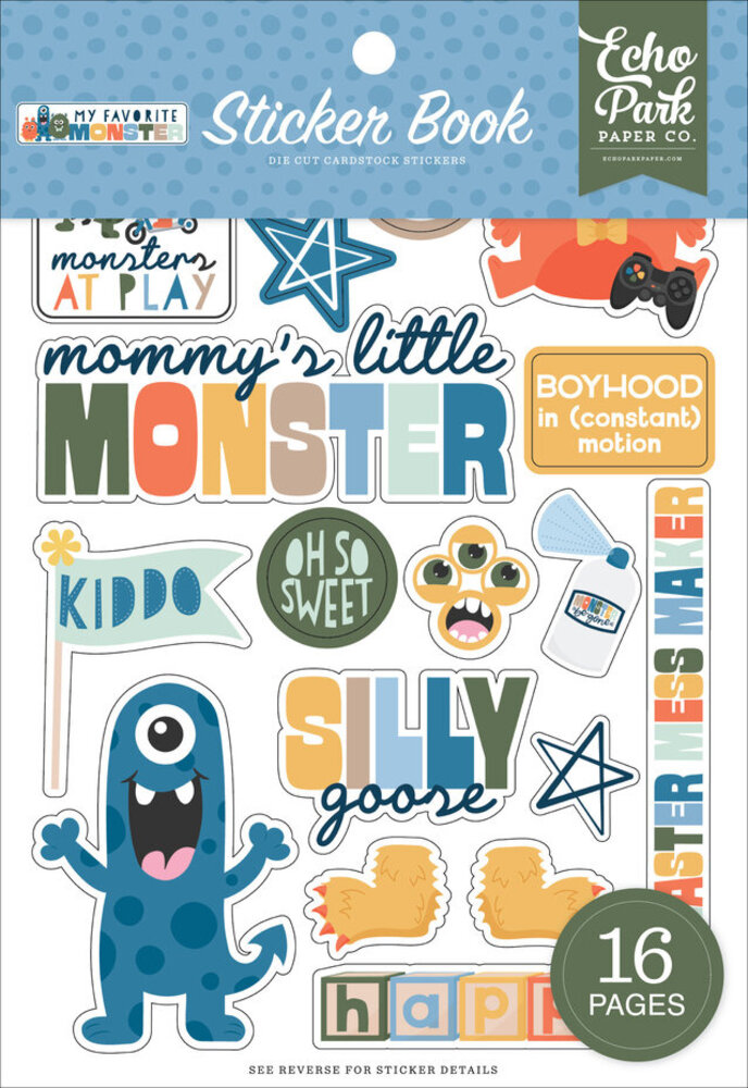 Echo Park My Favorite Monster Sticker Book (MFM499029)