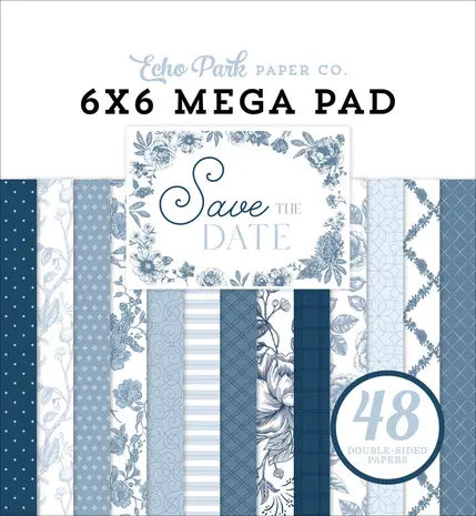 Echo Park Save The Date 6x6 Inch Mega Pad (STD498031) Echo Park Save The Date 6x6 Inch Mega Pad (STD498031)