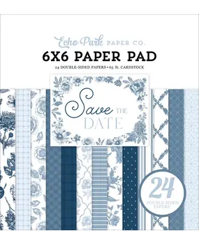Echo Park Save The Date 6x6 Inch Paper Pad (STD498023)