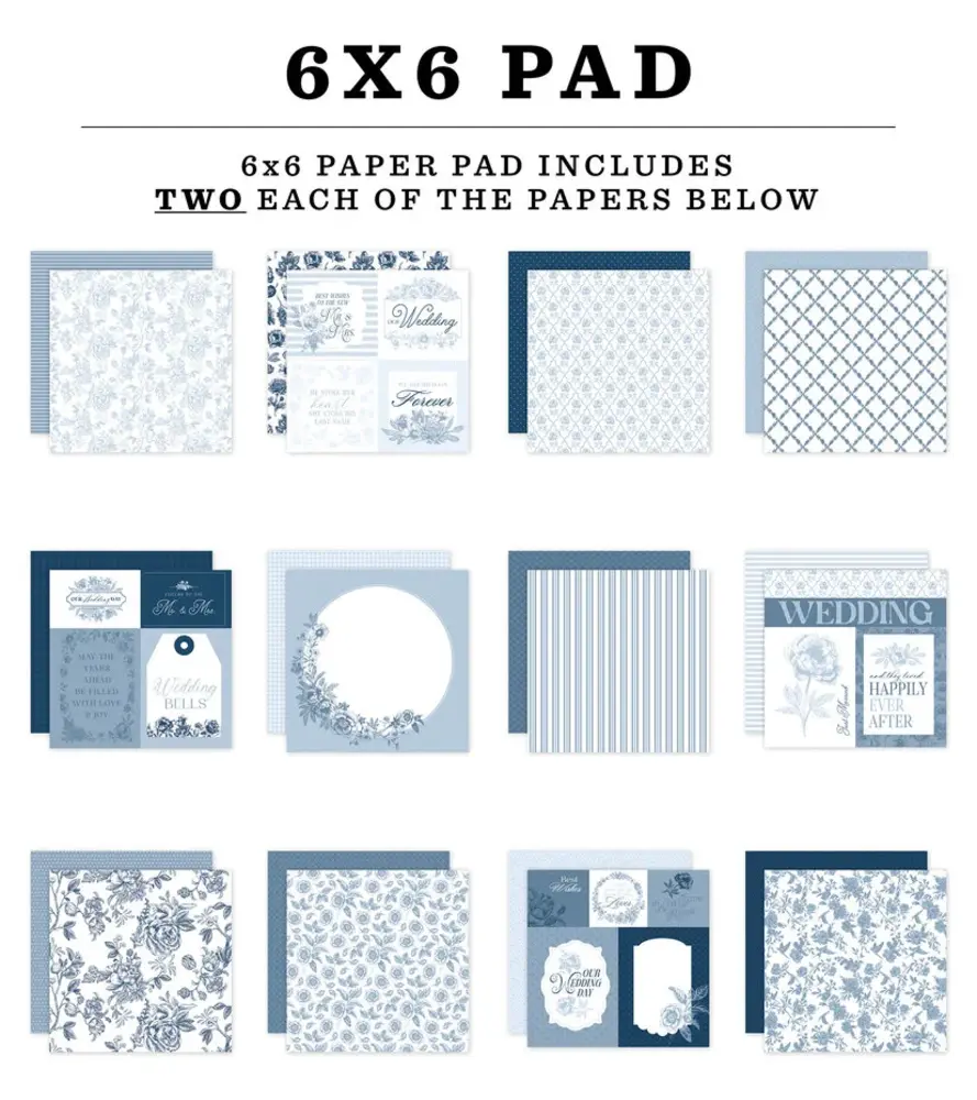 Echo Park Save The Date 6x6 Inch Paper Pad (STD498023) Echo Park Save The Date 6x6 Inch Paper Pad (STD498023)