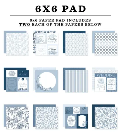 Echo Park Save The Date 6x6 Inch Paper Pad (STD498023) Echo Park Save The Date 6x6 Inch Paper Pad (STD498023)