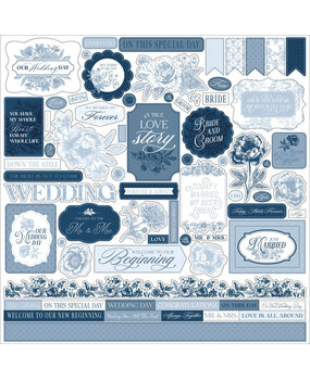 Echo Park Save The Date 12x12 Inch Element Sticker (STD498014)