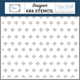 Echo Park Save The Date Stencil Bridal Dot Diamonds (STD498034)