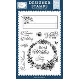 Echo Park Save The Date Clear Stamps Best Wishes Wedding (STD498045)